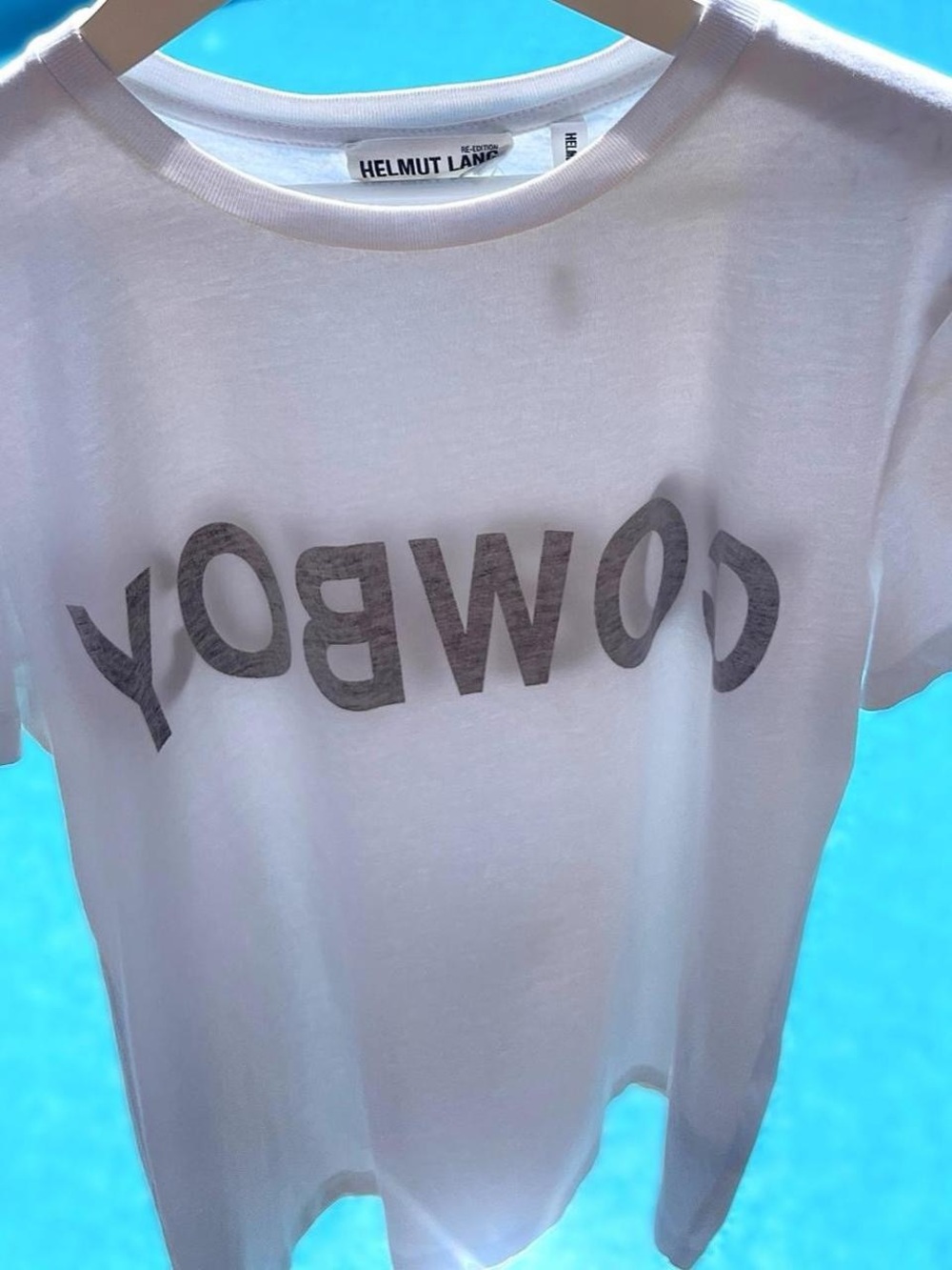HELMUT LANG Rare 2017 RE-EDITION "COWBOY" Tee